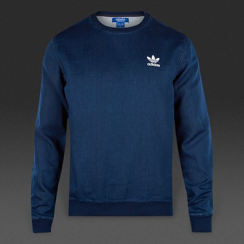 Adidas Originals FTD Crew Top Medium Blue Denim for Men